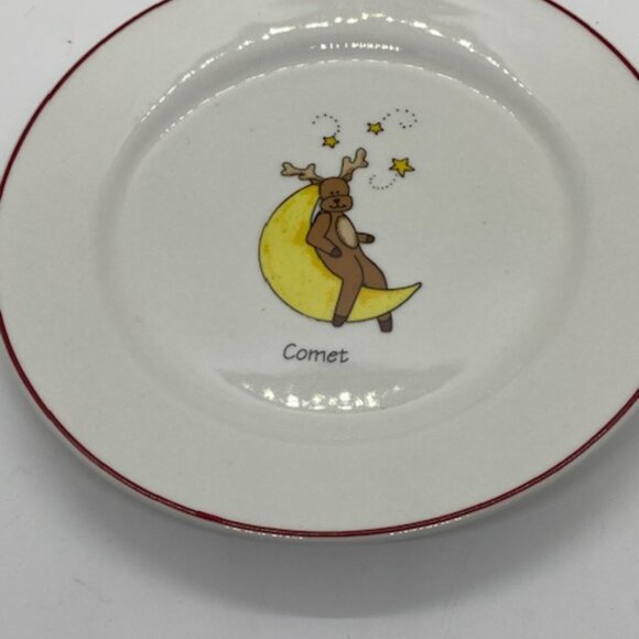 Christmas and Holiday Rainbow Mountain Set of Reindeer Plates Set of 8 - Picture 5 of 8
